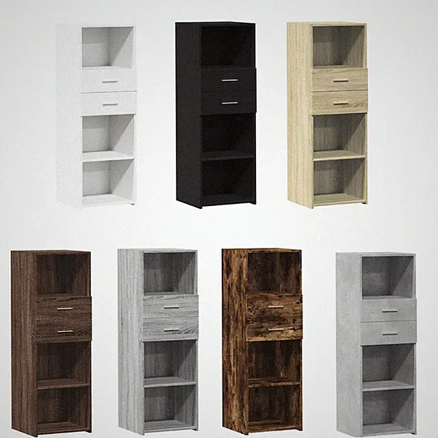 Highboard Sideboards Kommode Schrank Holzregal 40x42,5x124 cm Holzwerkstoff