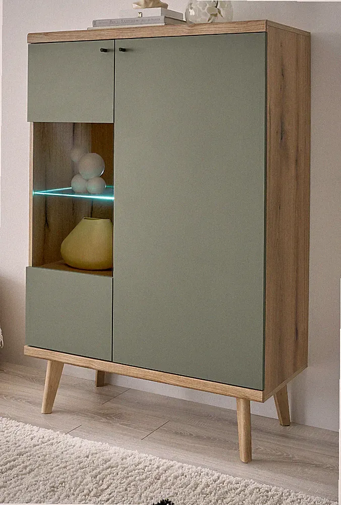 Skandinavisch Vitrine
