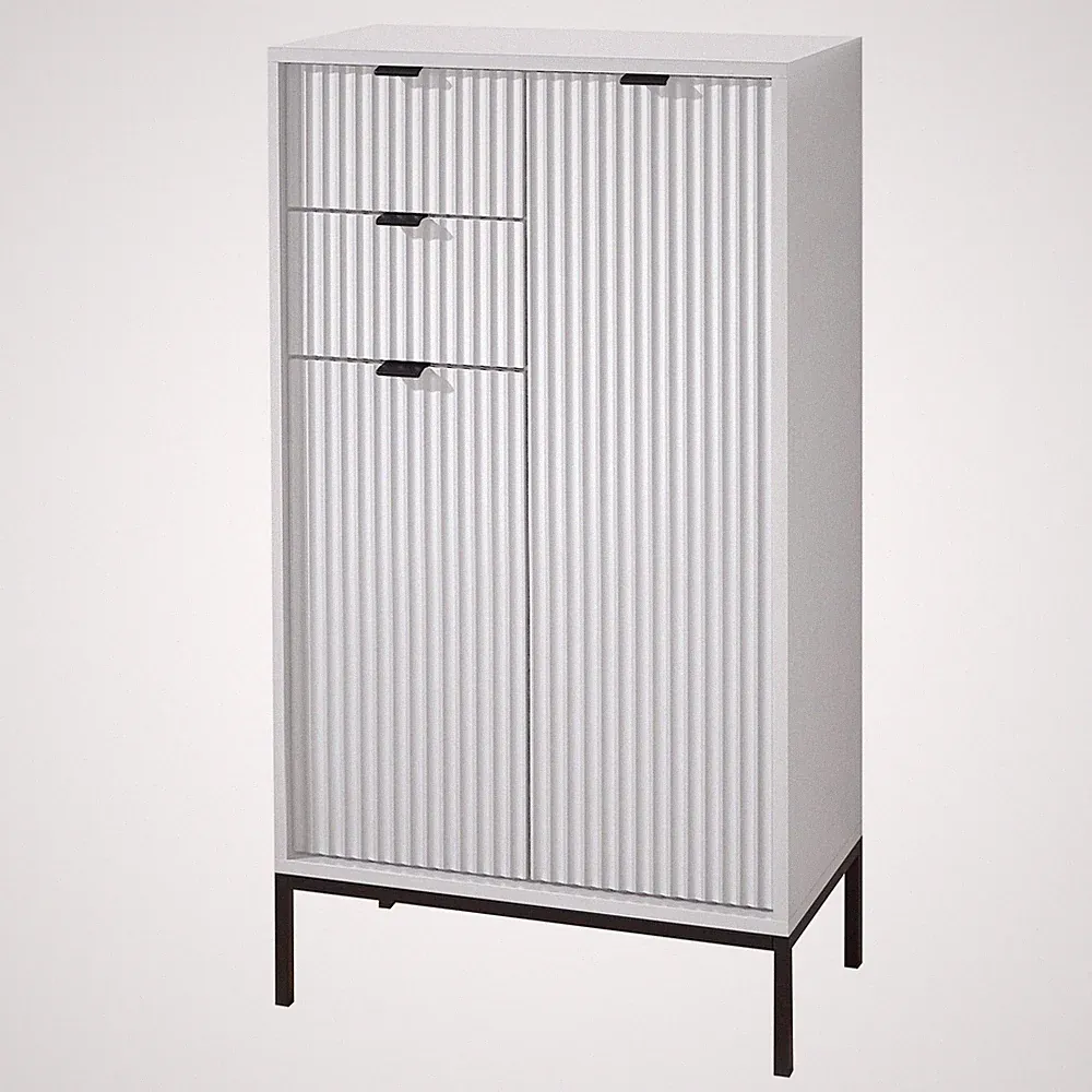 Highboard - weiß matt - 60 cm breit