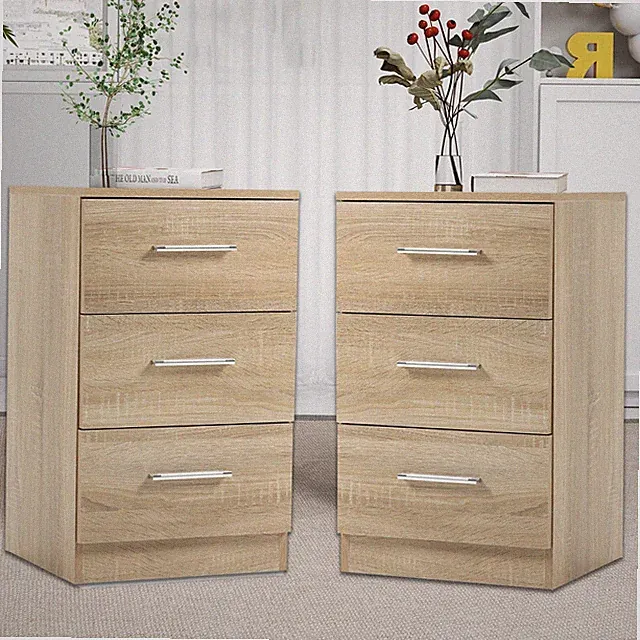 Hochglanz Nachttisch Nachtschrank Kommode Boxspringbett Schlafzimmer Schubladen