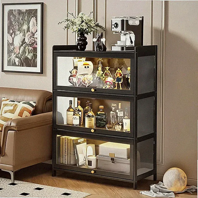 Hochschrank Acryl Vitrinenschrank Standvitrine Sammelvitrine Bücherschrank