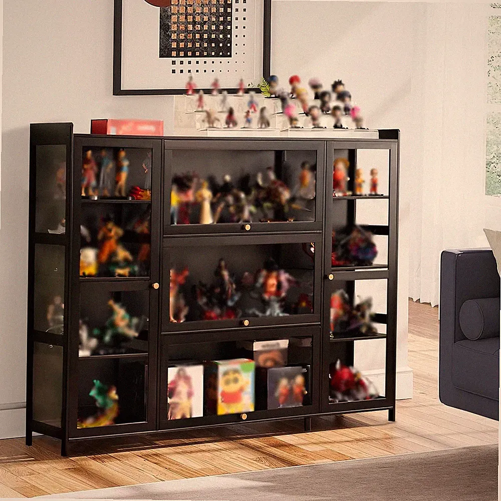 Hochschrank Acryl Vitrinenschrank Standvitrine Sammelvitrine mit 3-5 Türen