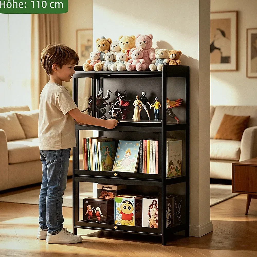 Hochschrank Vitrinenschrank Acryl Sammlervitrine Standvitrine 110cm Für Kinder