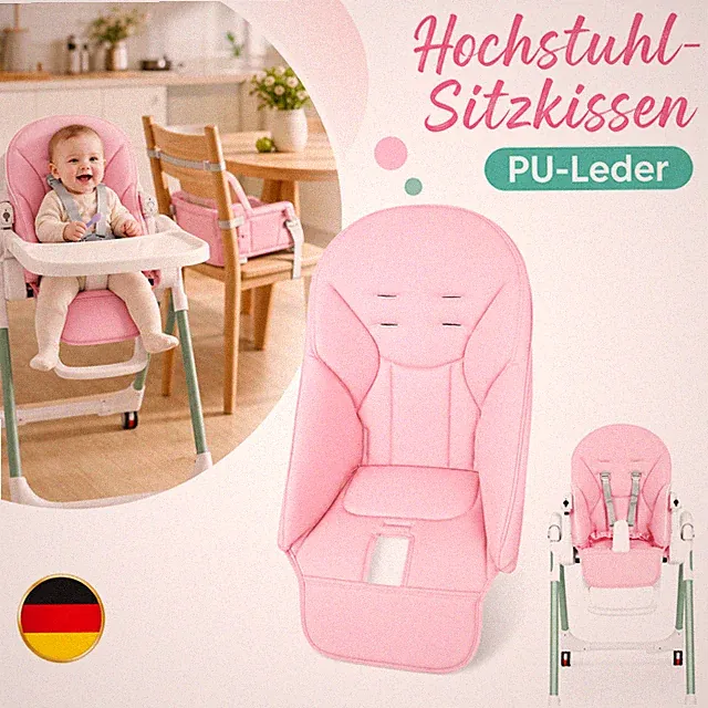 Hochstuhl PU-Leder rutschfest Weicher Tragbar Esszimmerstuhl Universal passend
