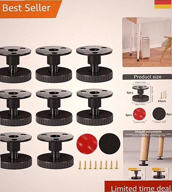 Hochwertige Verstellbare Möbelbeine 27-40 mm – Ideal für Tische und Schränke