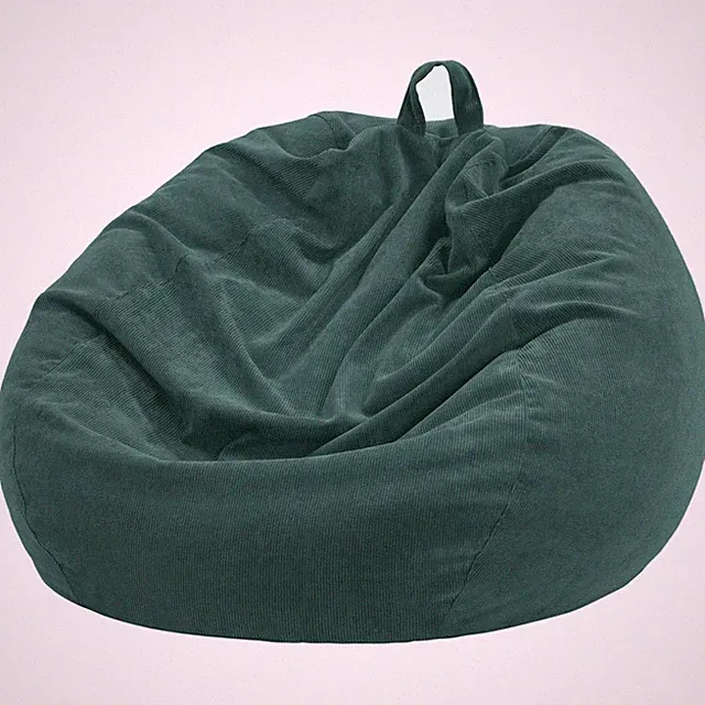 Hochwertiger Sitzsack aus Cord, Weich und Pflegeleicht, 110 x 89 cm