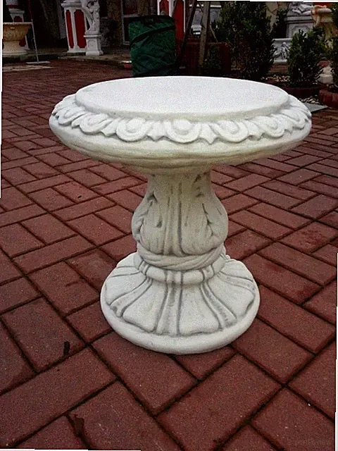 Hocker 44 cm, Skulpturen, Steinguss, Sockel, Gartenfiguren, Podest, Steinfiguren