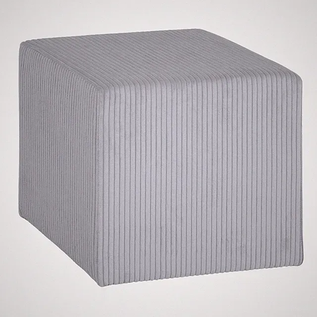 Hocker - dove - Cord - 45x45 cm Hocker Fußhocker Sitzhocker