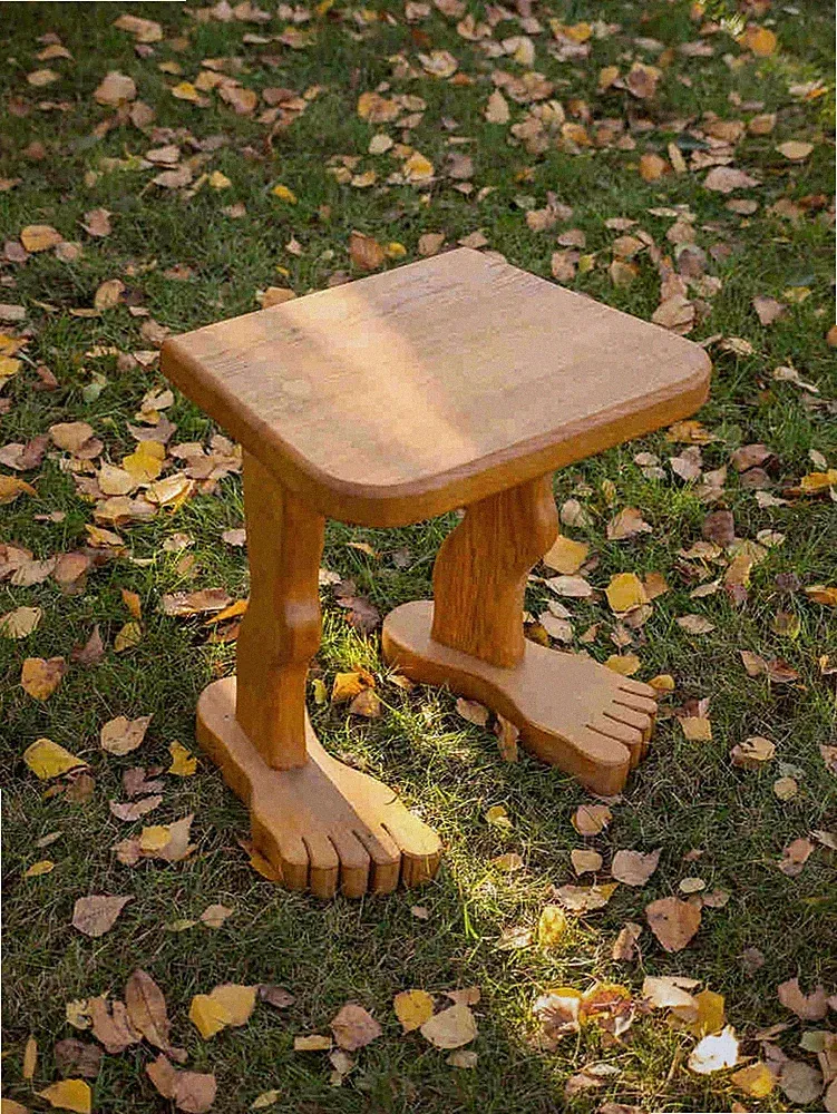 Hocker Sitzhocker Massivholz Fußbank Fußtritt Schemel Ritsche Sitzbank Eiche