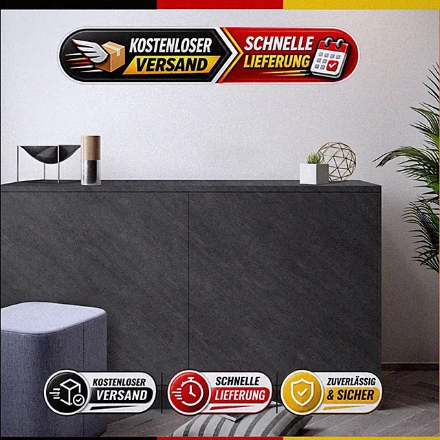 Hode Klebefolie Möbel Grau Betonoptik Selbstklebend 40 x 300 cm