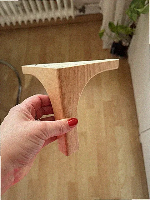 Höffner 7 Holzfüsse Couch Buche