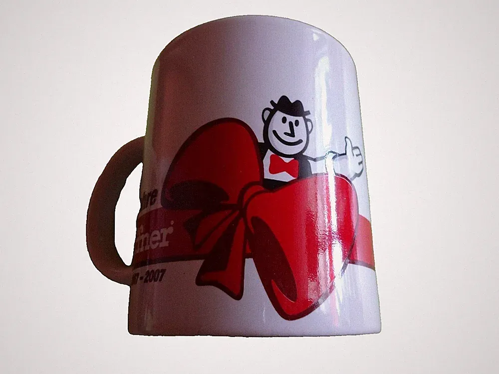 HÖFFNER Möbel + IHRE JUBILÄUMS-TASSE Kaffee Tasse BECHER Werbetasse SAMMELTASSE