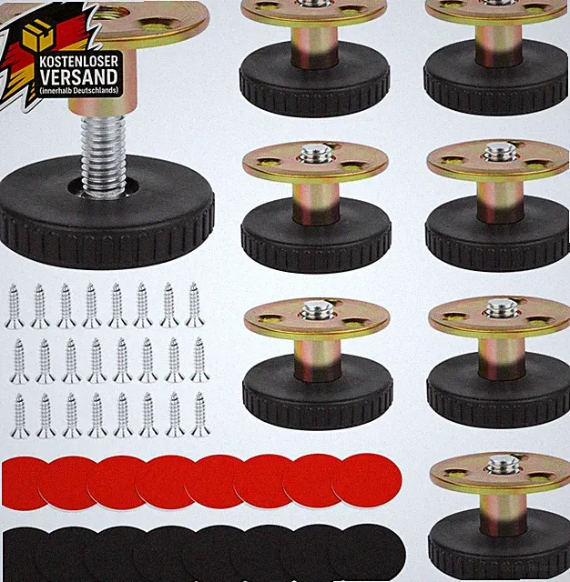 Höhenverstellbare Möbelfüße 8 Stück Für Tische Sofas Betten Bauhelfer