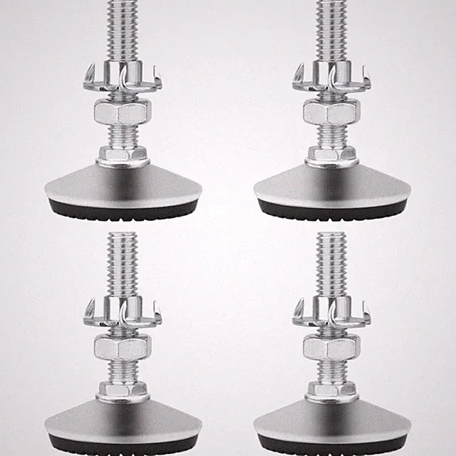 Höhenverstellbare Möbelfüße M0 x 50mm - 4er Set mit Einschlagmuttern