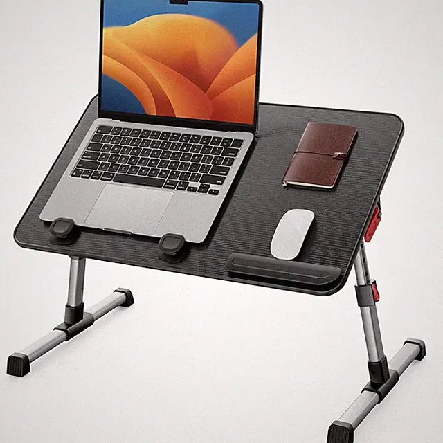 Höhenverstellbarer Betttisch 4 Winkel 17 Zoll Laptop 60x40cm Sofa Frühstück