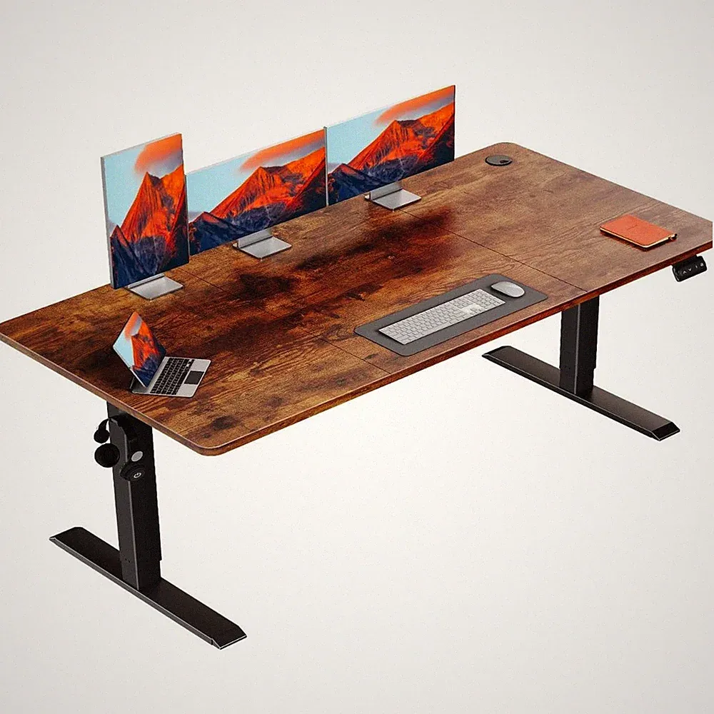 Höhenverstellbarer Schreibtisch Bürotisch Memory Stehtisch Home Office 160x70cm