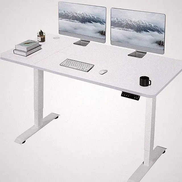Höhenverstellbarer Schreibtisch Elektrischer Computertisch 160x80cm Memory 25mm