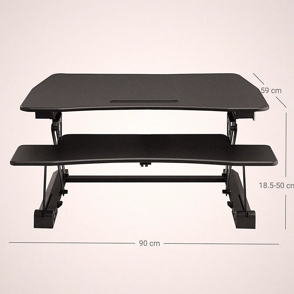 Höhenverstellbarer Sitz-Steh-Schreibtisch, Ergonomisch von Songmics