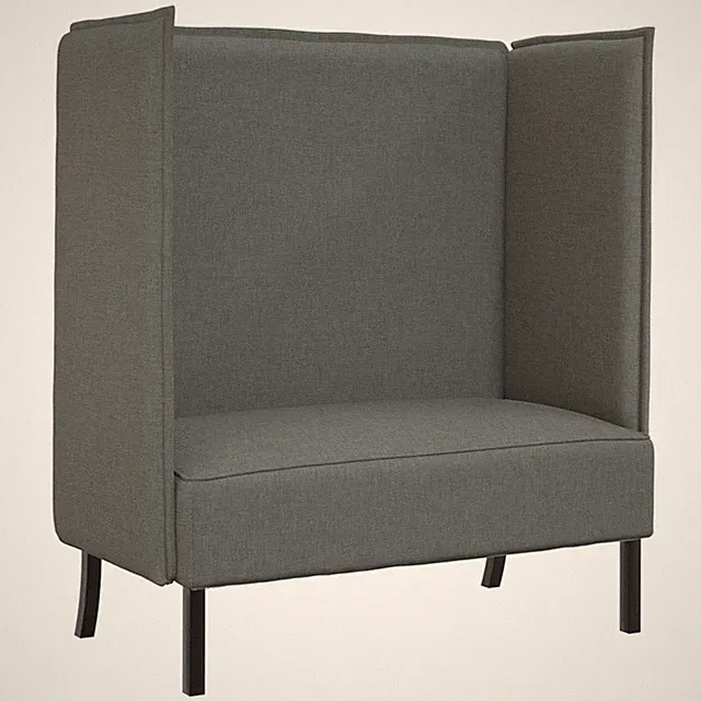 Hoher Rücken Sofa 101cm Stoff Kompaktes Moderne Sitzmöbel Zweisitzer vidaXL