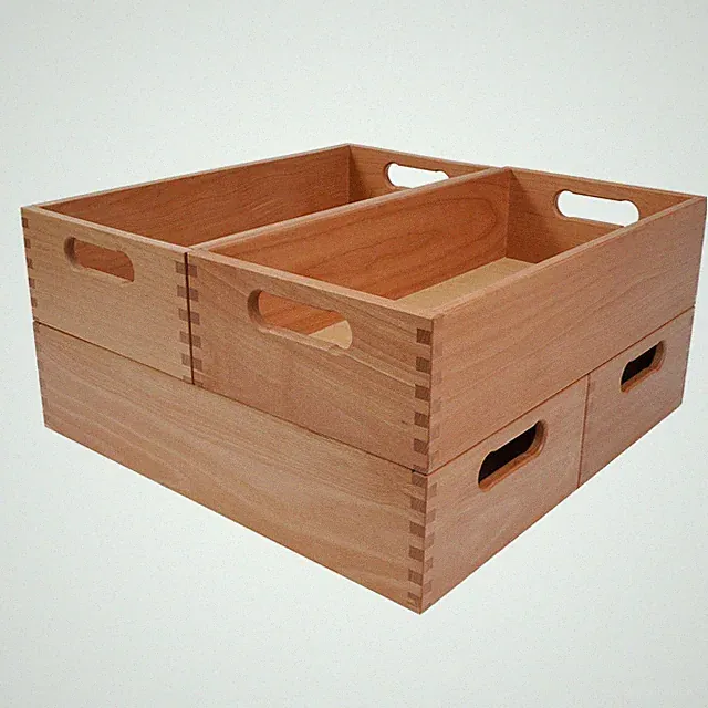 Holz-Kiste Buche Aufbewahrungs-Box stapelbar handgefertig gezinkt geölt Ordnung
