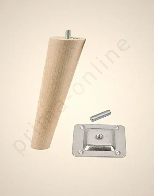 ✅ Holz Schrank beine Massivholz Schräg, gerade Konisch Möbelfüße Möbelbeine DIY