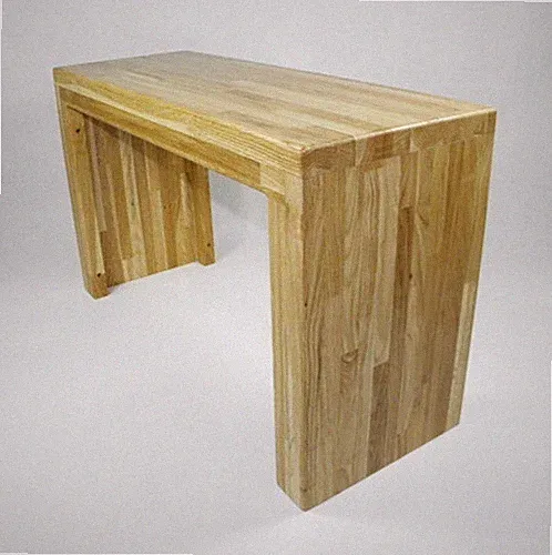 Holzbank Sitzbank Hocker Eiche Holz Handarbeit Massivholz Blumenbank Design Bank