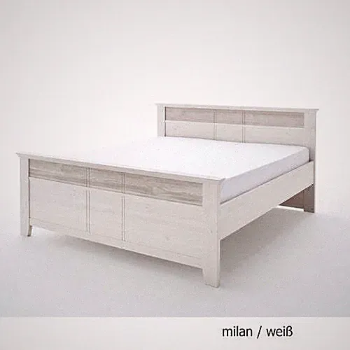 Holzbett 140 x 200 cm Kiefer massiv Landhausstil - Göteborg