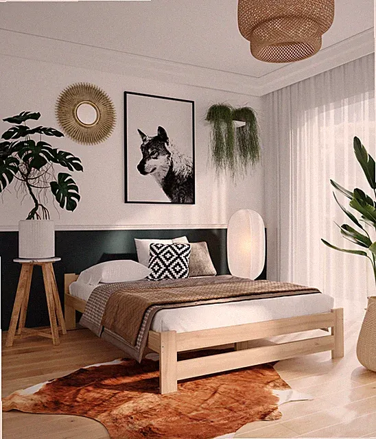 Holzbett Dakota 140x200 - Skandinavisches Design