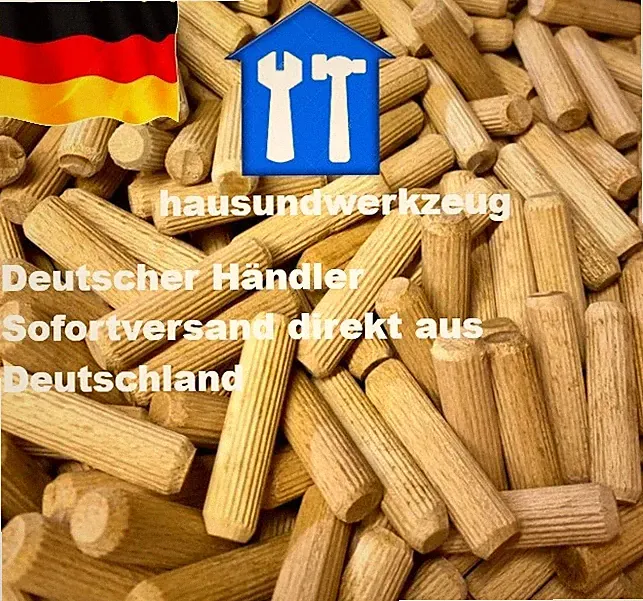 Holzdübel Riffeldübel Dübel Möbeldübel Profiware wählbar 5,6,8,10,12mm Buche