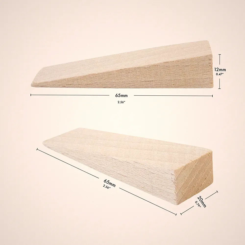 Holzkeile Hartholz Unterlegkeile Ausgleichskeile Buche Natur Möbelkeile Bau Keil