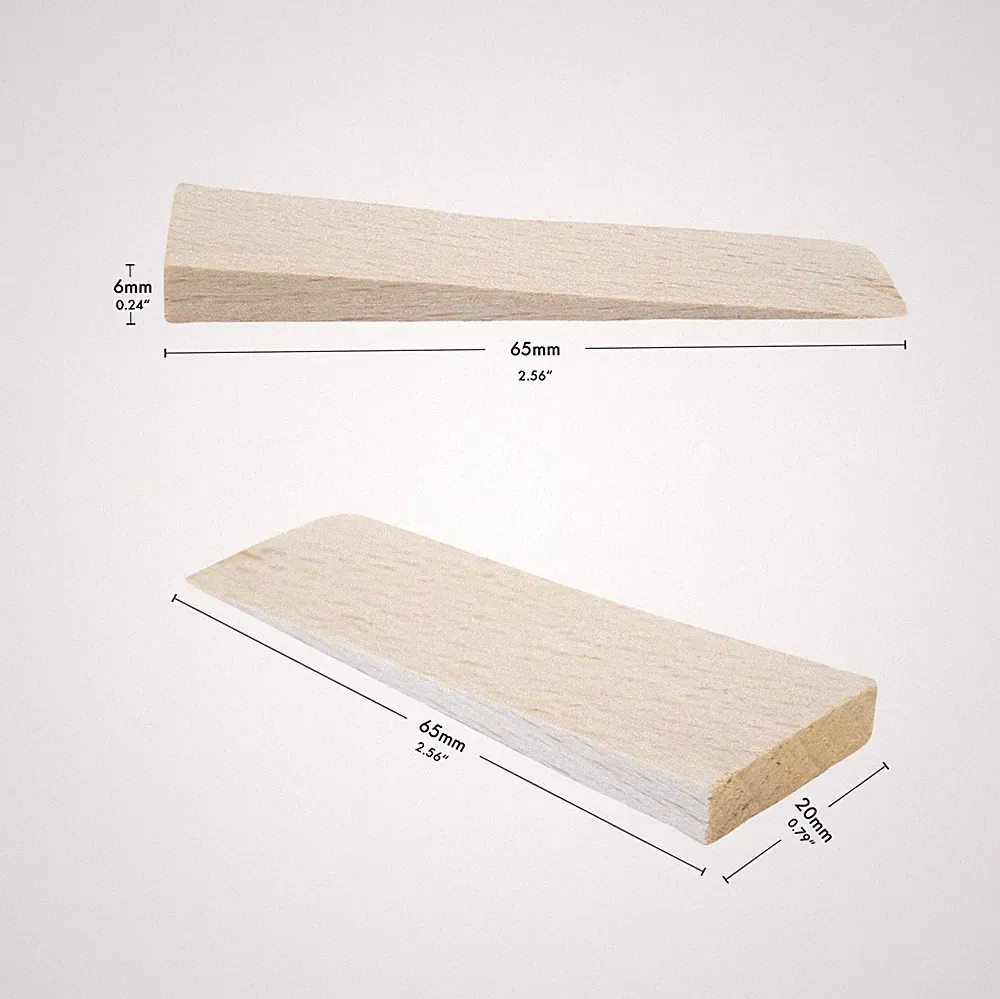 Holzkeile Hartholz Unterlegkeile Ausgleichskeile Buche Natur Möbelkeile Bau Keil
