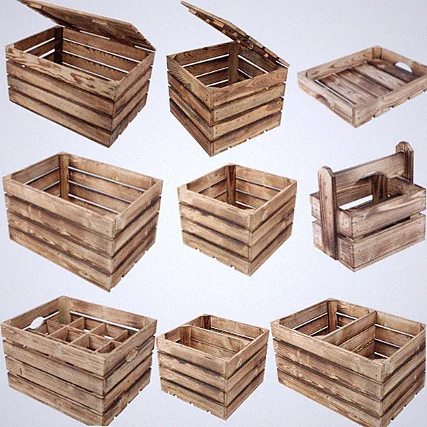 Holzkiste Truhe Geflammte Apfelkisten Obstkisten Holz Betttablett Flaschenträger