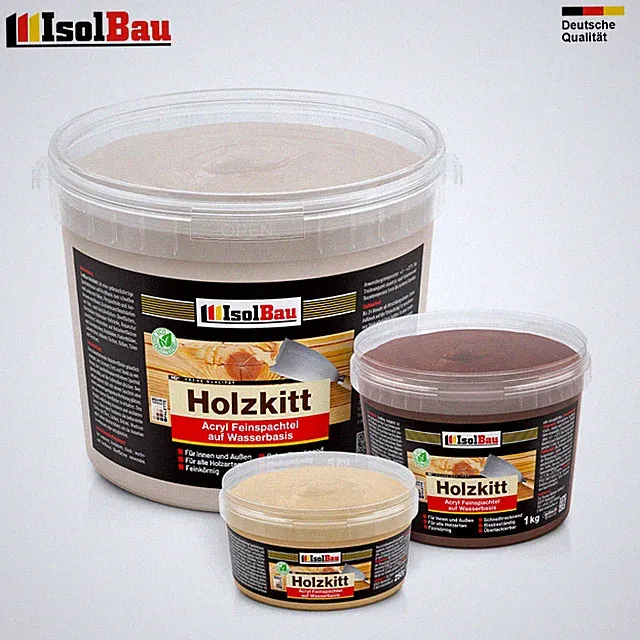 Holzkitt Spachtelmasse Holzspachtelmasse 25 Farben Innen Außen 0,25kg - 5 kg