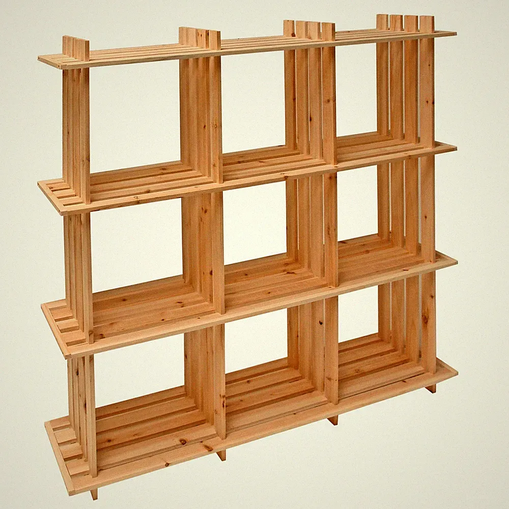 Holzregal Universalregal Lagerregal Kellerregal Regal 9 Fächer 113x27x110