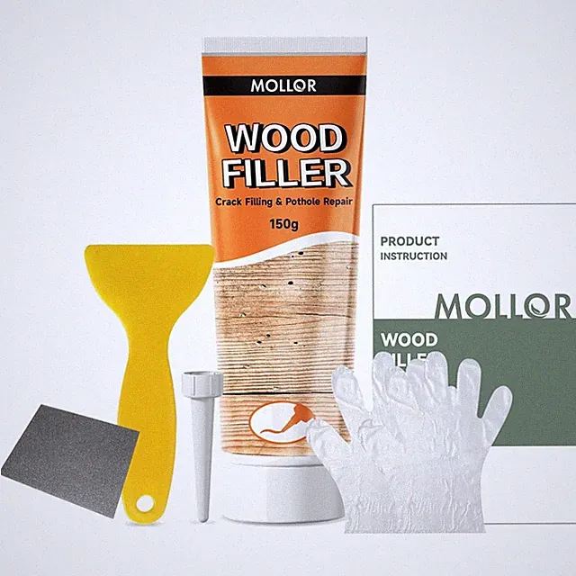 Holzspachtel Reparaturset Holzkit Holzmöbel Türrahmen Schnell Trocknend