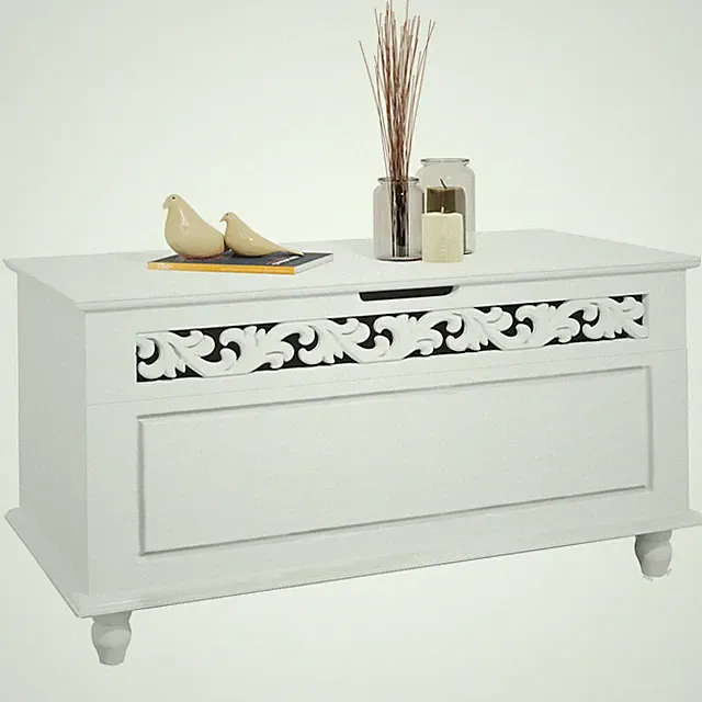 Holztruhe Jersey Sitzbank Truhe mit Deckel klappbar Aufbewahrungsbox Truhenbank