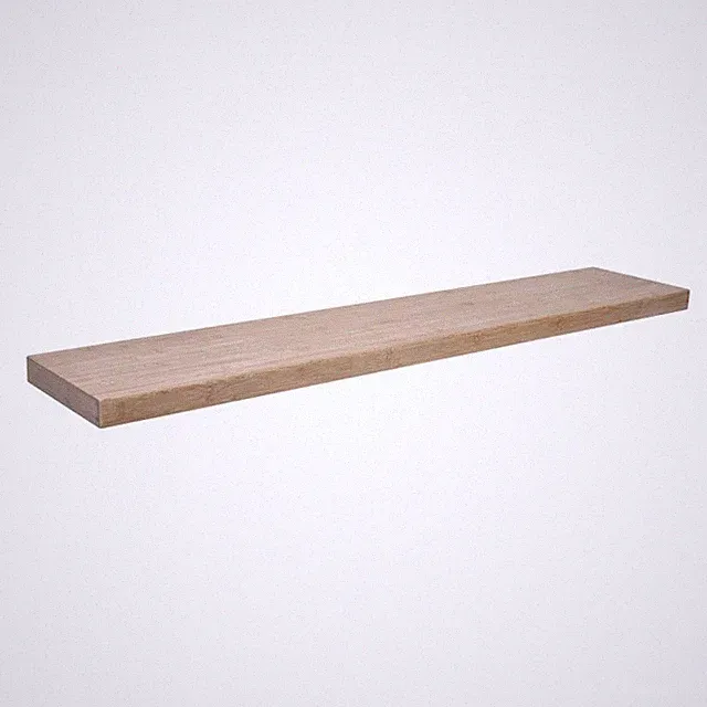 Holzwandregal Schweberegal Hängeregal aus natur Bambus - 118x24 cm - Luonto