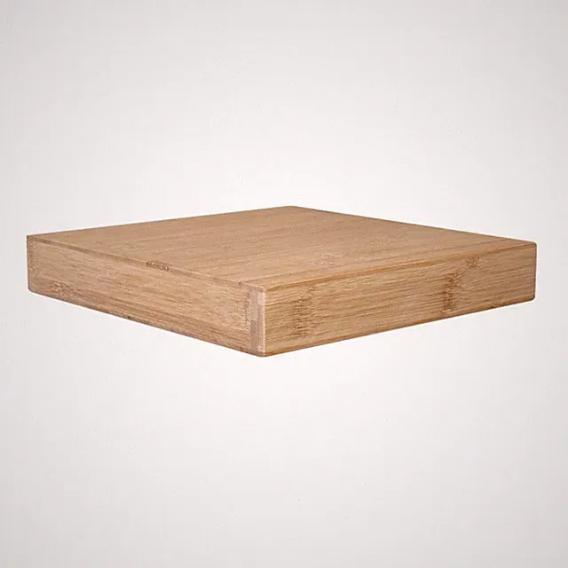 Holzwandregal Schweberegal Hängeregal aus natur Bambus - 23x23 cm - Luonto