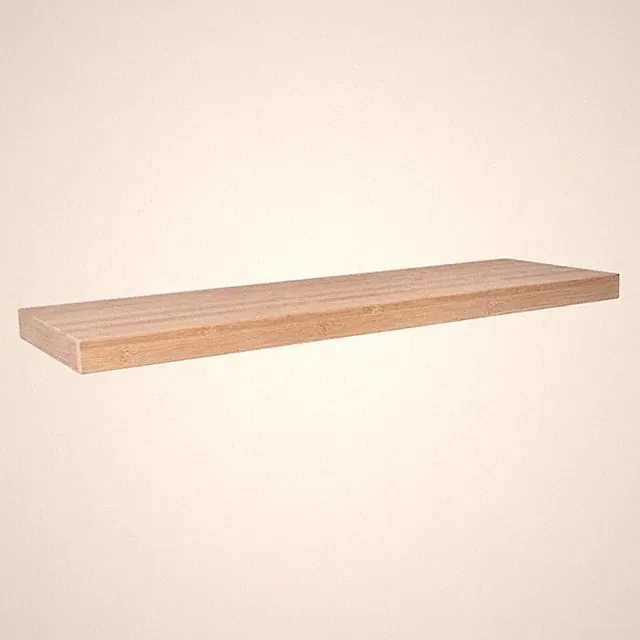 Holzwandregal Schweberegal Hängeregal aus natur Bambus - 80x24 cm - Luonto