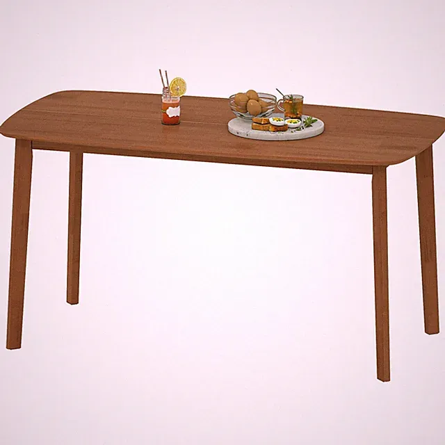 HOMCOM Esstisch 150x80cm Küchentisch für 6 Personen im Landhaus-Stil Refurbished