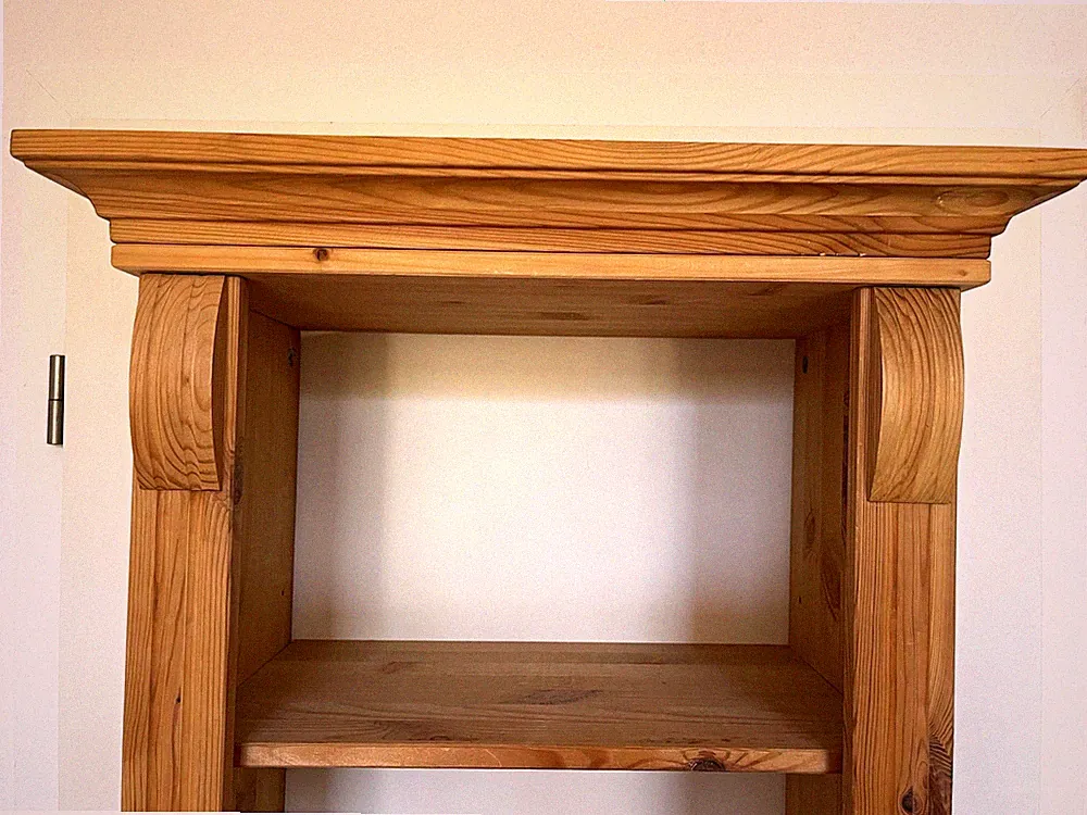 Home Affaire Bücherregal Holz 5 Fächer 193x52x33cm Landhaus braun geölt