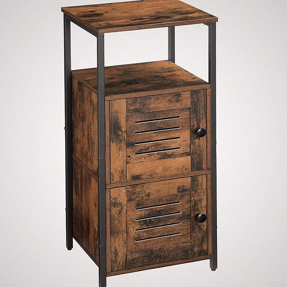HOOBRO Badezimmerschrank Beistellschrank Kommode Sideboard 81cm Wohnzimmer