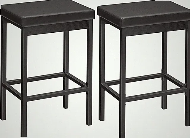 HOOBRO Barhocker 2er-Set, Barstuhl, Küchenhocker 5 cm gepolsterte Sitzfläche