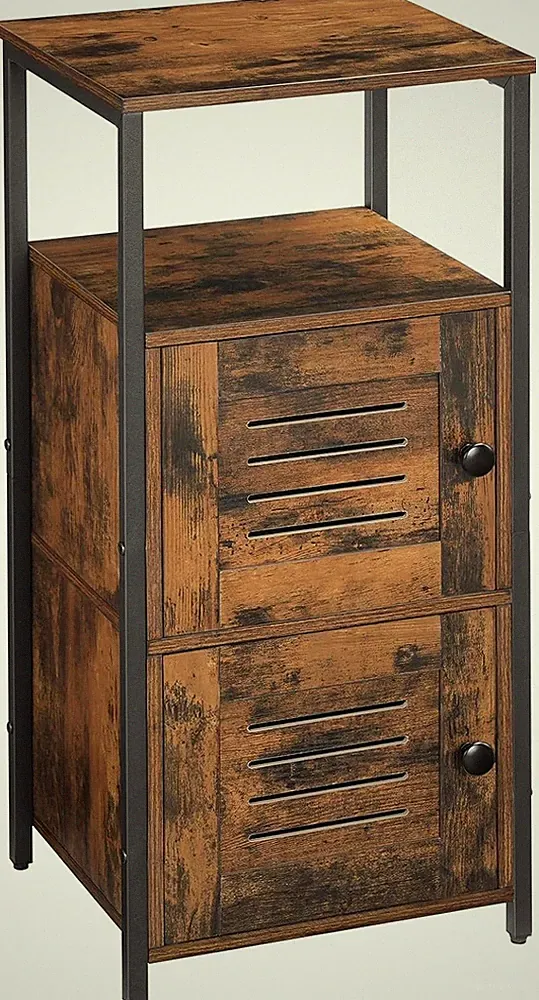 HOOBRO Beistellschrank, Nachttisch, Kommode Schrank, Sideboard 34 x 30 x 75 cm