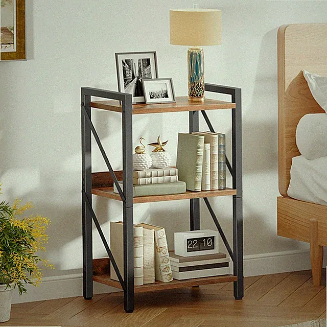 HOOBRO Bücherregal Bücherschrank Standregal Aufbewahrungsregal 42 x 28 x 72,5 cm