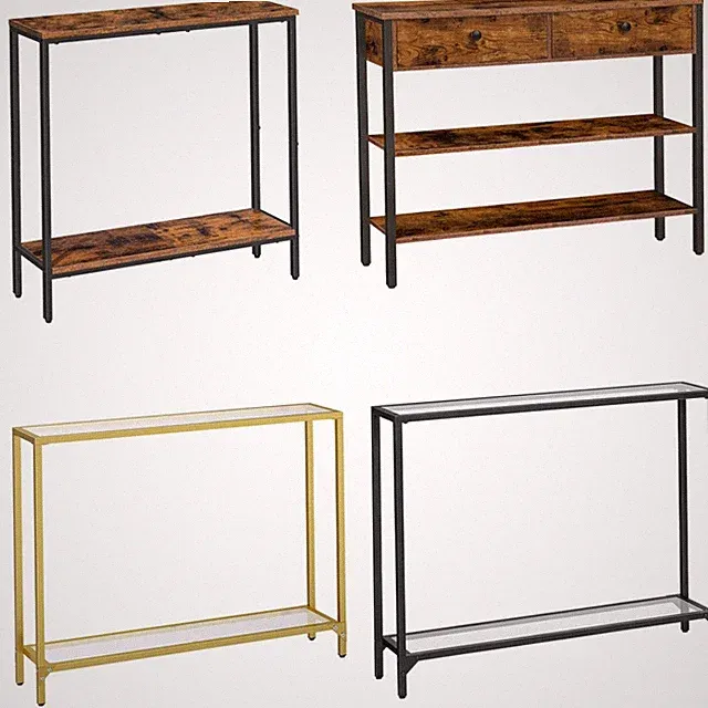 HOOBRO Konsolentisch Beistelltische Sofatisch Flurtisch Dekotisch Sideboard
