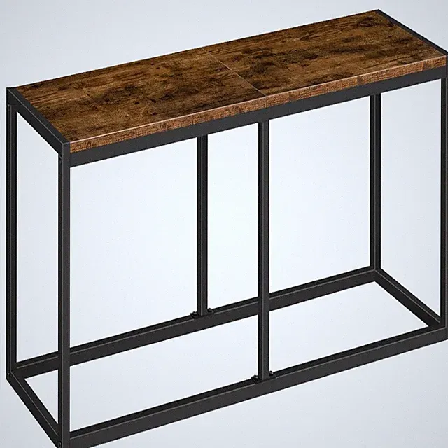 HOOBRO Sitzbank Industrie Metallrahmen 120x30x46,5cm Esszimmer Küche Wohnzimmer