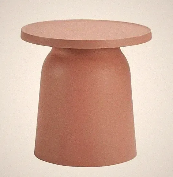 HowHomely Couchtisch Seitentisch Kaffeetisch Beisteltisch 47x46 cm rosa Modern