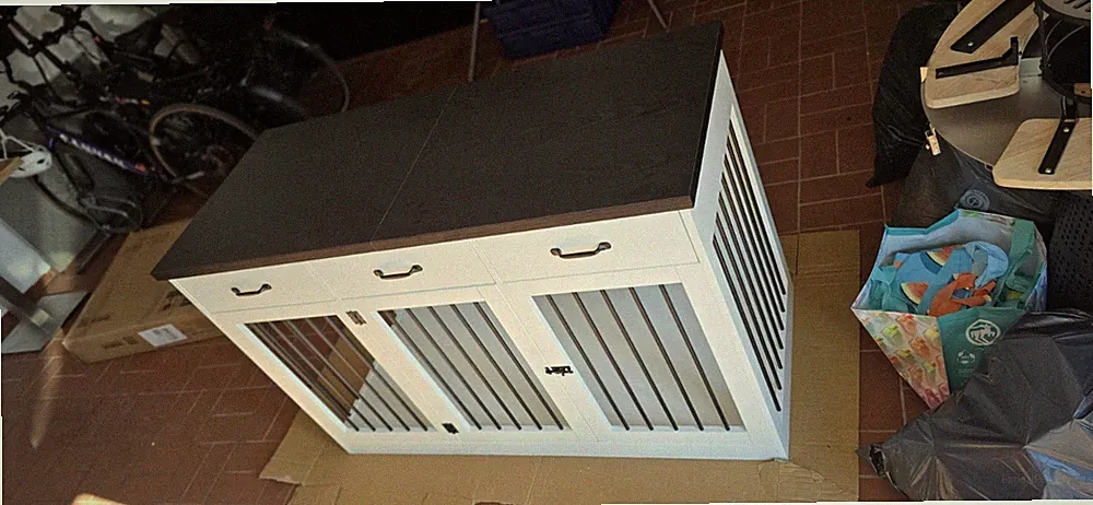 Hundekäfig Hundebox XXL Hundeschrank Möbel Haustierbox Hundesofa