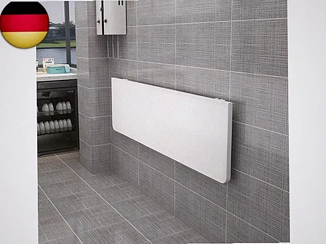 HUOLE Klappbarer Wandtisch, Wand montierter Klapptisch, schwimmender